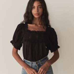 Down Frances Top Black